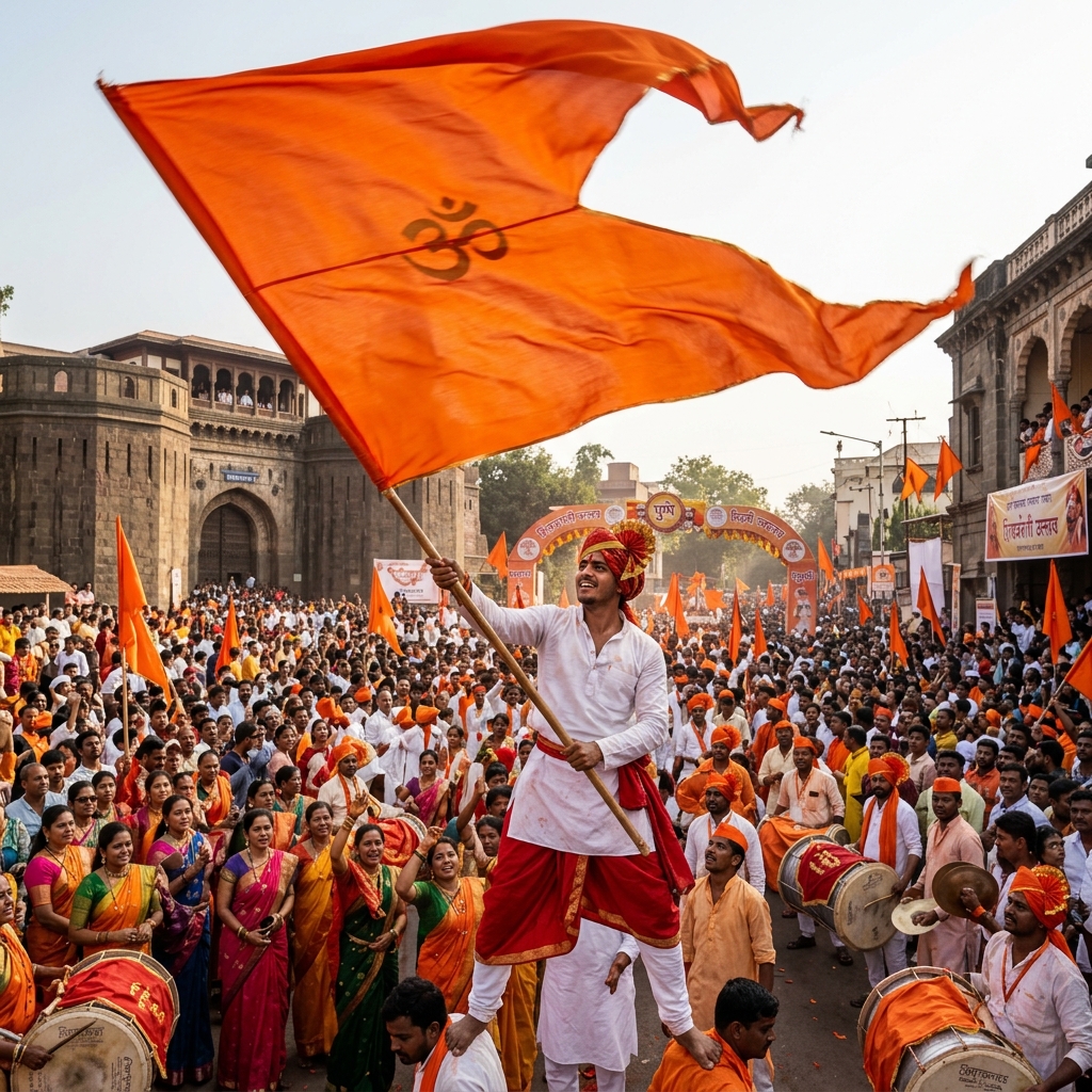 ध्वज पथक सादरीकरण